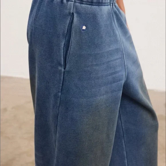 Blue Wide-Leg Jeans